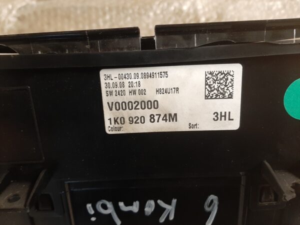 Tachoeinheit/Kombiinstrument - VW Golf VI – Bild 3