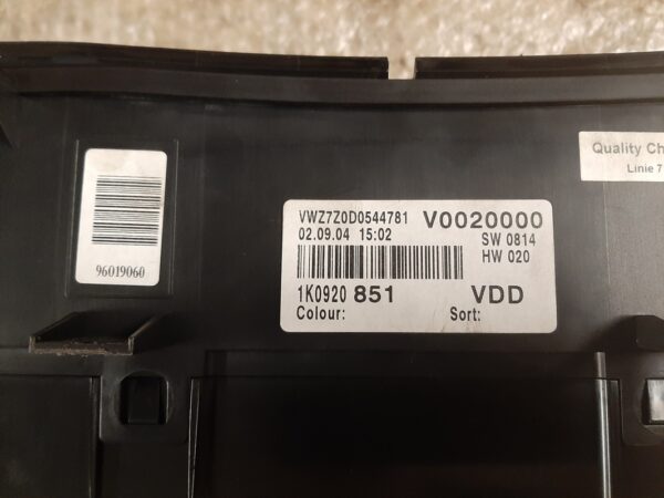 Tachoeinheit/Kombiinstrument - VW Golf V – Bild 3