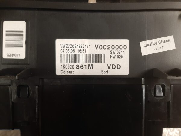 Tachoeinheit/Kombiinstrument - VW Golf V – Bild 2